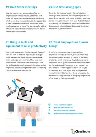 22 ways to improve productivity in the workplace | PDF