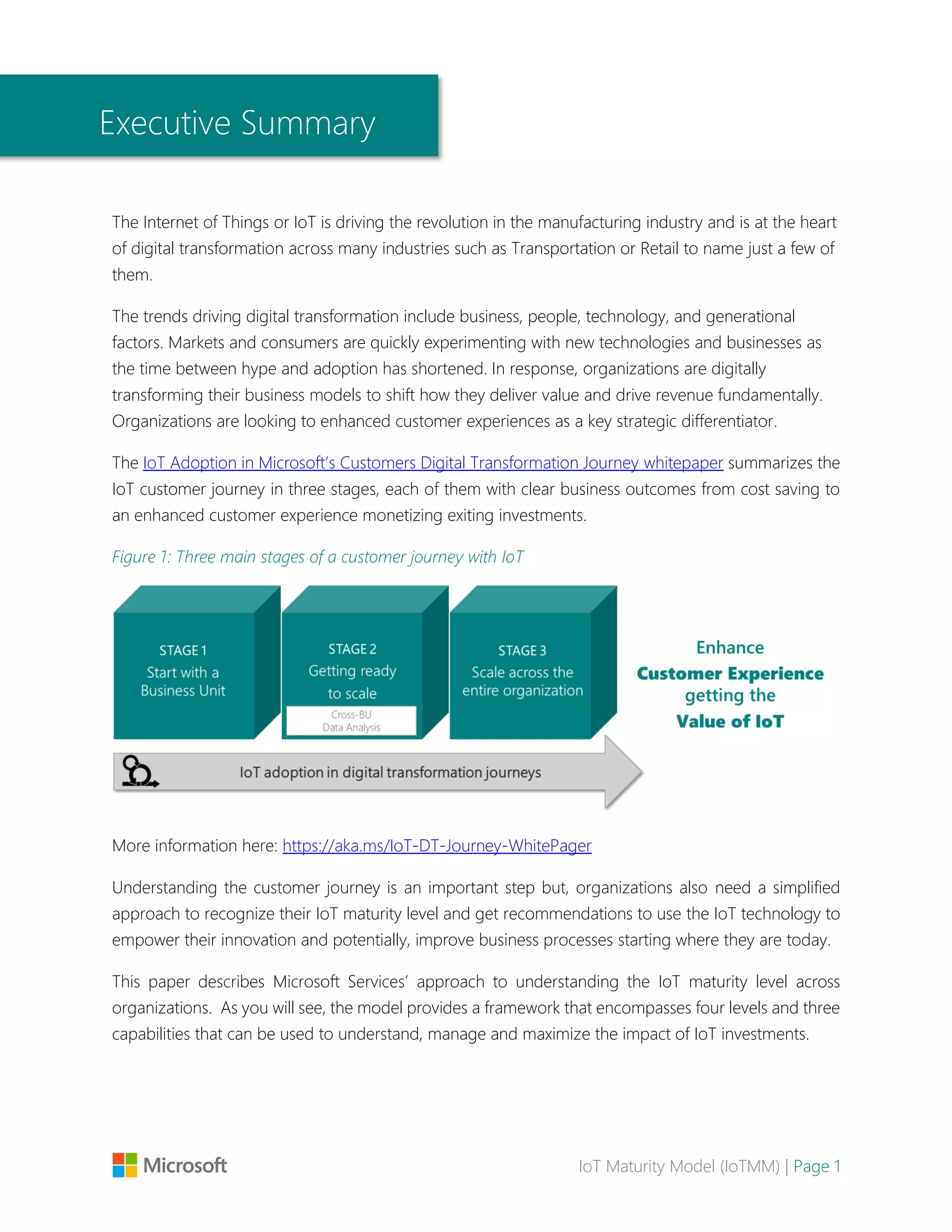 Whitepaper - IoT Maturity Model (IoTMM) | PDF