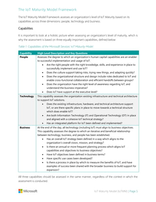 Whitepaper - IoT Maturity Model (IoTMM) | PDF