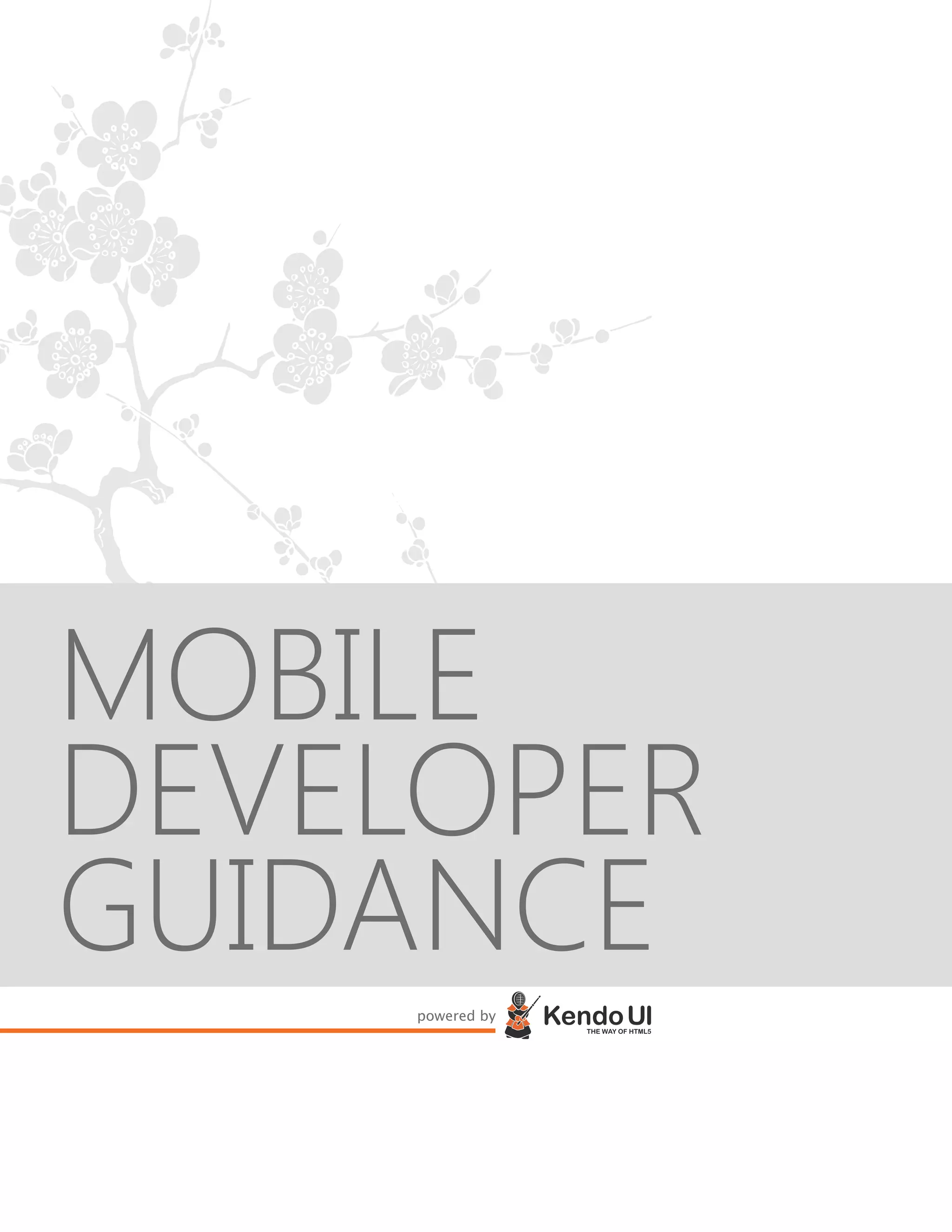 MOBILE
DEVELOPER
GUIDANCE
powered by
 