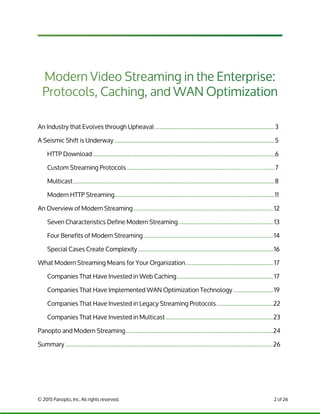 White Paper - Modern Video Streaming in the Enterprise - Panopto Video ...
