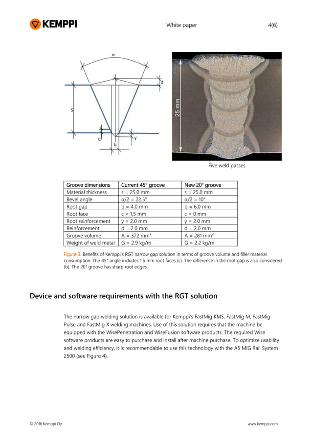 Kemppi's Reduced Gap Technology (RGT) challenges conventional joint ...