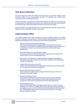 White Paper Process White Paper - Process Neutral Data Modelling | PDF