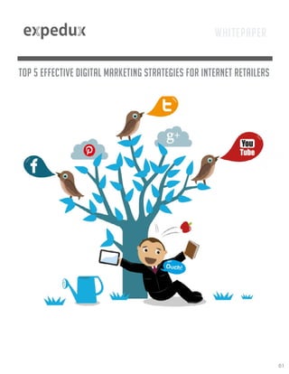 Top 5 effective digital marketing strategies for internet retailers
01
Whitepaper
 