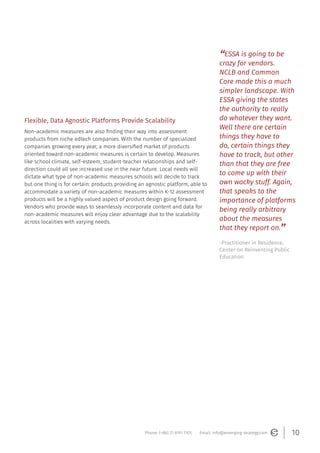 Essa Assessment.pdf Trends and Opportunities in K-12 Assessment: The New Era of ESSA | PDF