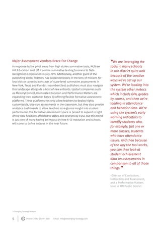 Essa Assessment.pdf Trends and Opportunities in K-12 Assessment: The New Era of ESSA | PDF