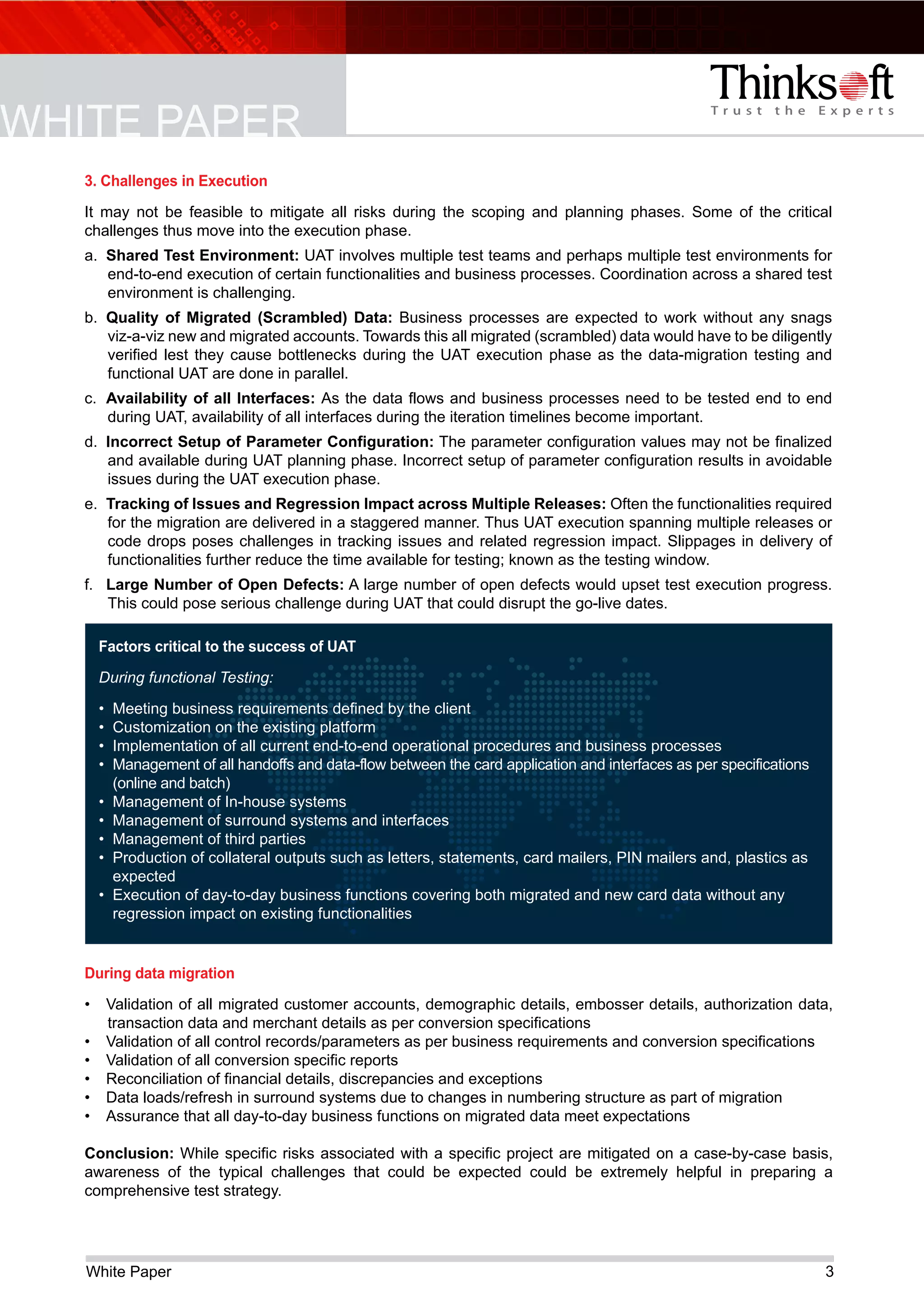UAT - Cards Migration (Whitepaper) | PDF
