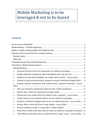 Whitepaper_1st may '12_Mobile Marketing 