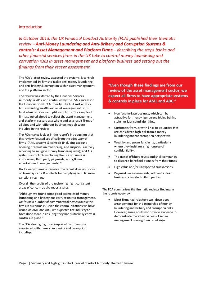 Anti Money Laundering And Anti Bribery And Corruption Systems Contr