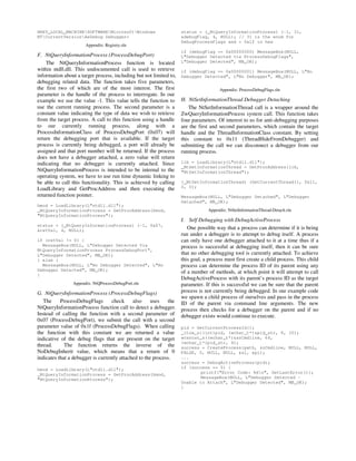Anti-Debugging - A Developers View | PDF