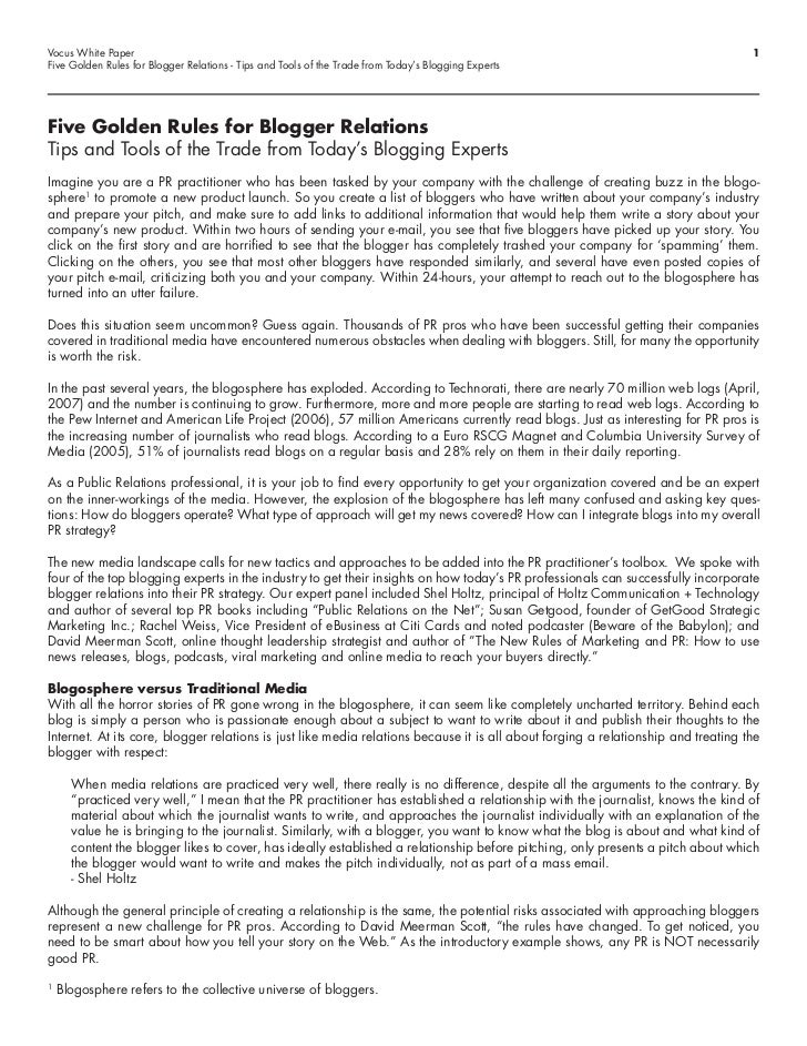 whitepaper bloggerrelationswp to what does the term blogosphere refer