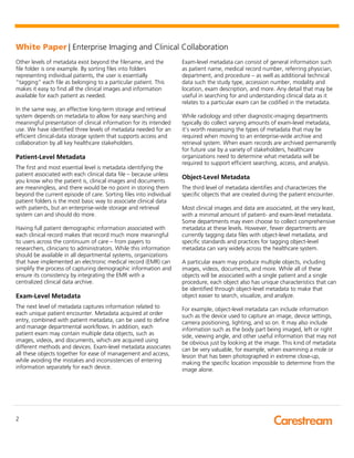 Metadata:Creating Meaningful Access to Clinical Images and Data for Any ...