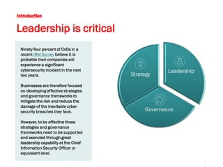 Chief Information Security Officer - A Critical Leadership Role | PDF