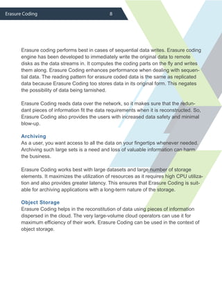 Storage Erasure Code Erasure Coding: Revolutionizing Data Durability and Storage Efficiency ...