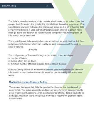 Storage Erasure Code Erasure Coding: Revolutionizing Data Durability and Storage Efficiency ...