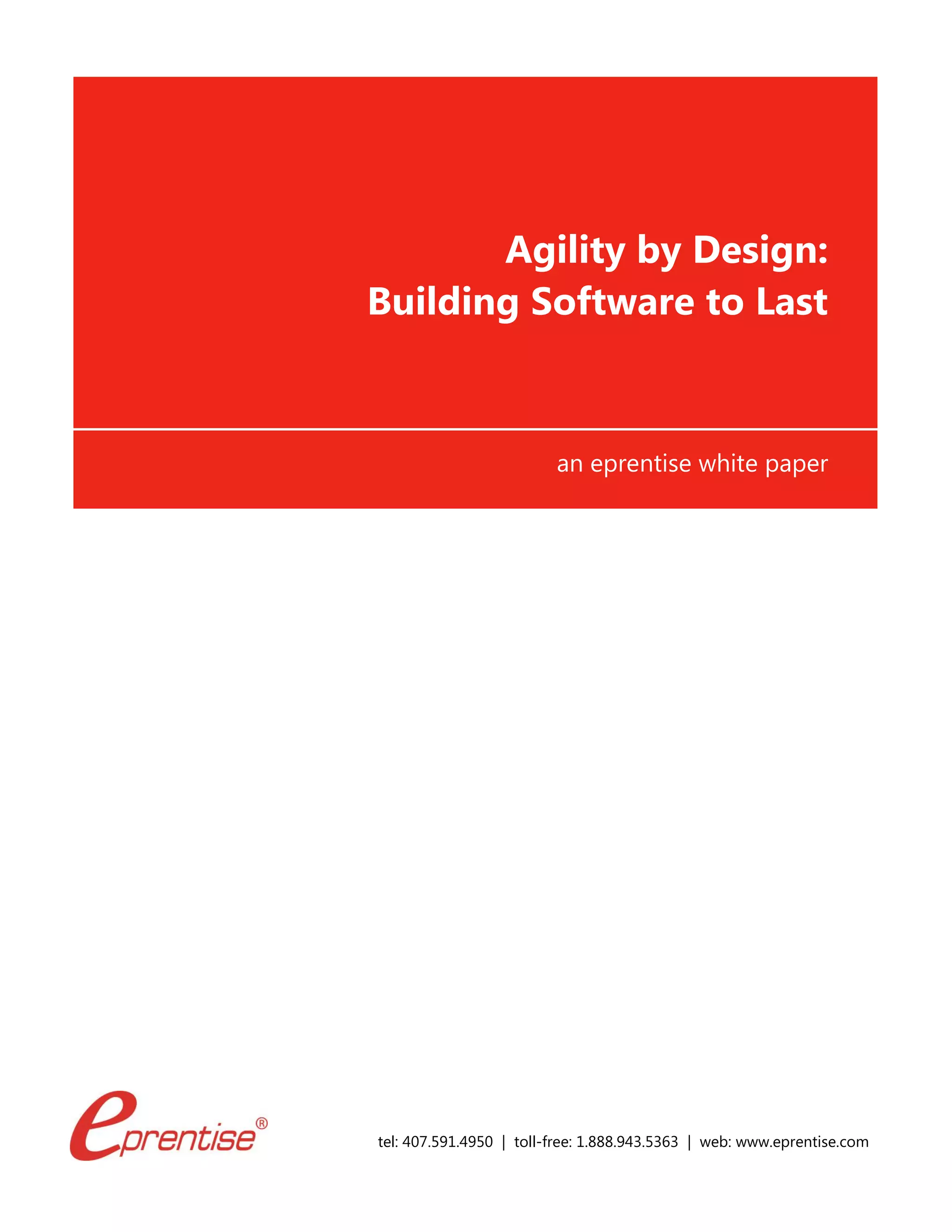 Agility by Design - Building Software to Last | PDF | Databases ...