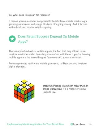 Implementing Mobile Application on your retail Store
