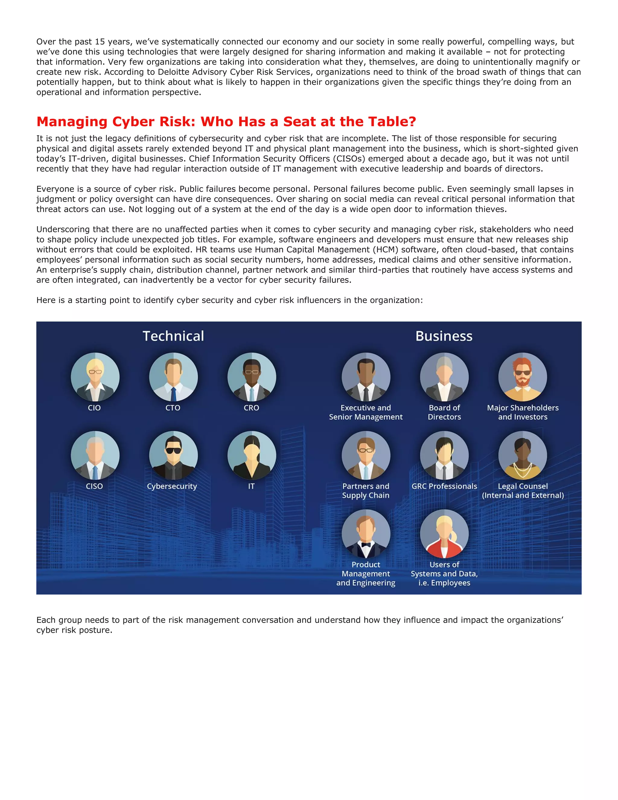 White paper cyber risk appetite defining and understanding risk in the ...