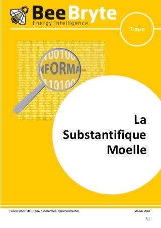Fabien BRULPORT, Romain BOIDEVEZY, Johanna DREANO 20 Juin 2018
P.1
La Substantifique Moelle
7 min
La
Substantifique
Moelle
 