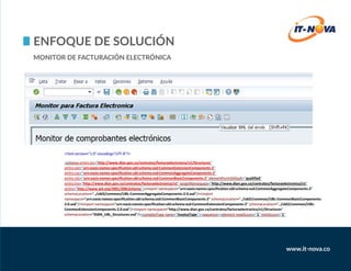 Enfoque de Solución
Monitor de Facturación Electrónica
 