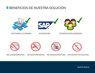 Beneficios de nuestra solución
 