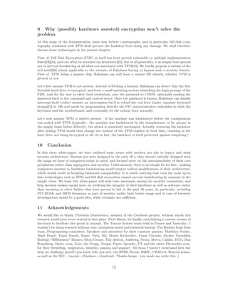 Ï Ý ´ÔÓ××       ÐÝ     Ö Û Ö       ×× ×Ø     µ   Ò
ÖÝÔØ ÓÒ ÛÓÒ³Ø ×ÓÐÚ         Ø
ÔÖÓ Ð Ñ

  Ø Ø × ×Ø   Ó Ø     ÑÓÒ×ØÖ Ø ÓÒ¸ ×ÓÑ Ñ Ý Ð Ú 
ÖÝÔØÓ Ö Ô Ý¸ Ò Ò Ô ÖØ 
ÙÐ Ö ÙÐÐ × 
ÖÝÔ¹
ØÓ Ö Ô Ý 
ÓÑ Ò Û Ø ÌÈÅ × ÐÐ ÔÖ Ú ÒØ Ø       
 ÓÓÖ ÖÓÑ Ó Ò ÒÝ Ñ º Ï × ÐÐ Ø Ö ÓÖ
  ×
Ù×× Ø Ó× Ø 
 ÒÓÐÓ × Ò Ø ÔÖ × ÒØ 
 ÔØ Öº
  Ö×Ø Ó ¸ ÙÐÐ × Ò
ÖÝÔØ ÓÒ ´       µ Ò Ø× Ð ×   Ò ÔÖÓÚ ÚÙÐÒ Ö      Ð ØÓ ÑÙÐØ ÔÐ ÑÔÐ Ñ ÒØ Ø ÓÒ
  Û× ¾¿℄ ¾ ℄¸ Ò 
 Ò Ó Ø Ò     ØØ 
 Ú ÖÙØ ÓÖ
 ¾ ℄¸ ÙØ Ò ÐÐ Ò       Ö Ð ØÝ¸ Ø × × ÑÔÐÝ Ò ÔÖÓÚ
ÒÓØ ØÓ ÔÖ Ú ÒØ ÓÓØ ØØ Ò Ø ÐÐ Û Ò ÒÓØ ××Ó
 Ø Û Ø ÌÈÅ ½¿℄º Ï          Ö Ý ÔÖÓÔÓ× Ú Ö ÒØ Ó Ø
 Ú Ð Ñ ¾ ℄ ØØ 
 ÔÔÐ 
 Ð ØÓ Ø ×
 Ò Ö Ó Ó Ê × ×         Ú Ò ØÓ       ÝÔ ×× ×Ù
     × 
ÙÖ ØÝ ØÙÖ º
  Ö×Ø Ó ¸ ÌÈÅ Ò        Ô ×× Ú 
 Ô¸ Ê × × 
 Ò ×Ø ÐÐ ÓÓØ Ö ÑÓØ       ÇË × Ð ÒØÐÝ¸ Û Ø Ö ÌÈÅ ×
ÔÖ × ÒØ ÓÖ ÒÓØº
Ä Ø³× Ö×Ø ××ÙÑ ÌÈÅ × ÒÓØ ÔÖ × ÒØº ÁÒ×Ø  Ó Ø
 Ò       ÓÓØ Ø¸ Ê × × 
 Ò Ø 
Ø Ø Ø Ø   Ö×Ø
  ÓÓØ Ð     Ö Ö Ú × Ò
ÖÝÔØ ¸ Ò ÓÓØ ×Ñ ÐÐ ÓÔ Ö Ø Ò ×Ý×Ø Ñ Ñ Ñ 
 Ò Ø ÐÓ Ò ÔÖÓÑÔØ Ó Ø
     ¸ Û Ø ÓÖ Ø Ù× Ö ØÓ ÒØ Ö Ø Ö 
Ö ÒØ Ð×¸ × Ú Ø Ô ××ÛÓÖ ØÓ ÅÇË¸ ÓÔØ ÓÒ ÐÐÝ × Ò Ò Ø
Ô ××ÛÓÖ      
 ØÓ Ø 
ÓÑÑ Ò Ò 
ÓÒØÖÓÐ × ÖÚ Öº ÇÒ
 Ø Ô ××ÛÓÖ × ÒÓÛÒ¸ Ê × × 
 Ò × Ð
 ÒØ ÖÖÙÔØ ¼Ü½¼ ´Ú Óµ ÑÙÐ Ø Ò ÒØ ÖÖÙÔØ ÓÒ ¼Ü½ ØÓ Ö ÐÓ Ø Ö Ð ÓÓØ ÐÓ Ö¸ × ÑÙÐ Ø Ý Ó Ö
ØÝÔ Ò ¾¿℄ Ò ½ Ö Ð ÑÓ      Ý ÔÖÓ Ö ÑÑ Ò Ö 
ØÐÝ Ø ÈÁ Ñ 
ÖÓ
ÓÒØÖÓÐ Ö× Ñ         Ò ÓØ Ø
   Ý Ó Ö Ò Ø ÑÓØ Ö Ó Ö ¸ Ò Ú ÒØÙ ÐÐÝ Ð Ø Ø ×Ý×Ø Ñ ÓÓØ ÒÓÖÑ ÐÐÝº
Ä Ø³× ÒÓÛ ××ÙÑ ÌÈÅ × Ò          ÔÖ × ÒØ   Ø Ñ 
 Ò Û × 
           ÓÓÖ        ÓÖ Ø 
ÓÒ ÙÖ Ø ÓÒ
Û × × Ð Û Ø ÌÈÅ ´ØÝÔ 
 ÐÐÝ Ø Ñ 
 Ò Û × 
 ÓÓÖ              ÝØ       Ñ ÒÙ 
ØÙÖ Ö ÓÖ Ý ÒÝÓÒ Ò
Ø ×ÙÔÔÐÝ 
 Ò ÓÖ      Ð Ú ÖÝµ¸ Ø     ØØ 
 × ×ÓÐÙØ ÐÝ ÙÒ
 Ò º       
ØÙ ÐÐÝ¸ Ö ÑÓÚ Ò Ø      
 ÓÓÖ
 Ø Ö × Ð Ò ÌÈÅ ÛÓÙÐ Ø Ò 
 Ò Ø 
ÓÒØ ÒØ Ó Ø ÌÈÅ Ö ×Ø               Ö Ø ÓÓØ Ø Ñ ¸ Ö ×ÙÐØ Ò Ò Ø
  Ö Ö Ú ÒÓØ Ò     
ÖÝÔØ      Ø ÐÐº ËÓ Ò 
Ø¸ Ø     
 ÓÓÖ × Ø× Ð    ÔÖÓØ 
Ø        Ò×Ø Ø ÑÔ Ö Ò

½¼      ÓÒ
ÐÙ× ÓÒ

ÁÒ Ø × × ÓÖØ Û Ø ¹Ô Ô Ö¸ Û    Ú ÓÙØÐ Ò ×ÓÑ ××Ù × Û Ø ÑÓ ÖÒ Ô
× Ù ØÓ Ð 
Ý Ò Û
× 
ÙÖ ØÝ Ö
 Ø 
ØÙÖ º 
 Ù× Ô
× Û Ö      × Ò ÒØ        ÖÐÝ ¼³×¸ Ø Ý Û Ö Ò³Ø Ò Ø ÐÐÝ × Ò Û Ø
Ø Ù×      Û    Ú Ó 
ÓÑÔÙØ Ö× ØÓ Ý Ò Ñ Ò ¸ Ò Ó
Ù× ÑÓÖ ÓÒ Ø ÒØ ÖÓÔ Ö Ð ØÝ Ó Ø Ö 
ÓÖ
Ô Ö Ô Ö Ð× Ö Ø Ö Ø Ò × Ö Ø ÓÒ Ò × 
ÙÖ ØÝº ÍÒ ÓÖØÙÒ Ø ÐÝ¸ Ø Ö × ÒÓ × ÑÔÐ Ü ÓÖ Ø × Ñ Ò

ÓÑÔÙØ Ö× ÑÑÙÒ ØÓ Ö Û Ö         
 ÓÓÖ Ò ÛÓÙÐ Ö ÕÙ Ö Ö 
 Ð ÑÓ 
 Ø ÓÒ× Ó Ø Ö Ö
 Ø 
ØÙÖ ¸
Û 
 ÛÓÙÐ Ö ×ÙÐØ Ò Ö       Ò    
 Û Ö 
ÓÑÔ Ø Ð ØÝº ÁØ × ÛÓÖØ ÒÓØ 
 Ò Ø Ø Ú Ò Ø ÑÓ×Ø ÙÔ ØÓ
  Ø Ø 
 ÒÓÐÓ × ×Ù
 × ÌÈÅ Ò ÙÐÐ × Ò
ÖÝÔØ ÓÒ 
 ÒÒÓØ ÔÖ Ú ÒØ 
 ÓÓÖ Ò Ý ×ÓÑ ÓÒ Ò Ø
×ÙÔÔÐÝ 
 Òº Ï ÓÔ Ø × Û Ø ¹Ô Ô Ö Û ÐÐ ÐÔ Ö × Û Ö Ò ×× ÑÓÒ Ø × 
ÙÖ ØÝ 
ÓÑÑÙÒ ØÝ¸ Ò
  ÐÔ 
 × ÓÒ Ñ Ö× ×Ô Ò ÑÓÖ ÓÒ Ú Ö Ý Ò Ø ÒØ Ö ØÝ Ó Ø Ö Ö Û Ö × Û ÐÐ × ×Ó ØÛ Ö Ö Ø Ö
Ø Ò ÒÚ ×Ø Ò Ò × ÐÚ Ö ÙÐÐ Ø× Ø Ø Ú ÔÖÓÚ ØÓ Ð Ò Ø Ô ×Ø ¿¼ Ý Ö×º ÁÒ Ô ÖØ 
ÙÐ Ö¸ Ò
ÐÙ Ò
È Á ÊÇÅ× Ò ÁÇË ÖÑÛ Ö × × Ô ÖØ Ó × 
ÙÖ ØÝ Ù Ø× ÓØ               ÓÖ Ù×     Ò Ò 
 × Ó ÓÖ Ò× 
×
 ÒÚ ×Ø Ø ÓÒ× ÛÓÙÐ       ÓÓ       ¸ Û Ð 
 ÖØ ÒÐÝ ÒÓØ ×Ù 
 ÒØº

½½      
 ÒÓÛÐ         Ñ ÒØ×

Ï ÛÓÙÐ Ð ØÓ Ø Ò           ÐÓÖ ÒØ Ò Ñ ØÖ ×
Ù¸ Ñ Ñ Ö Ó Ø        ÓÖ ÓÓØ ÔÖÓ 
Ø¸ Û Ø ÓÙØ Û ÓÑ Ø ×
Ö × Ö
 ÛÓÙÐ      Ú Ò Ú Ö ×Ø ÖØ Ò Ö×Ø ÔÐ 
 º È ÓØÖ Ò ¸ ÓÖ Ò ÐÝ 
ÓÒØÖ ÙØ Ò 
Ù×ØÓÑ Ú Ö× ÓÒ Ó
 ÓÒ¹ ÓÓØ ØÓ 
 Ð Ø Ø Ø × ÔÖÓÓ Ó 
ÓÒ
 ÔØº Ì ÌÓÙ
 Ò ËÝ×Ø Ñ Ø Ñ ÓØ Ò Ö Ò
 Ò Ù×ØÖ Ð Á
ÛÓÙÐ Ò³Ø     Ó Ò Ö × Ö
 Û Ø ÓÙØ ÝÓÙÖ 
ÓÒØ ÒÙÓÙ× ÑÓÖ Ð Ò Ø 
 Ò 
 Ð 
 ÙÔº Ì À 
 ØÓ Ö Ó ËÙÑ
Ø Ñ¸ ÈÖÓ Ö ÑÑ Ò 
ÓÑÑ ØØ ¸ ËÔ          Ö× Ò ØØ Ò × ÓÖ Ø Ö 
ÓÒ×Ø ÒØ Ô ×× ÓÒº Å ØØ Ù ËÙ 
 ¸
Å Ö     ÓÛ ¸ Ì Ö Å Ò Ø¸ ËÒ Ö ¸ ÌÛ Þ¸ Ë ¸ Å Ö ÃÝ Ö Ð Ú¸ × Ö ÖÖÙ Ó¸ ÝÓ ÓÖ ÖÓ× Ò
ÊÓ Ö Ó Ë ÑÓÒ Ö Ò
Ó¸ Ë ÐÚ Ó × Ö ¸ Ì Ñ × ÐØÓÒ¸ Ò Ö Û ¸ Æ ÑÓ¸ Å Ö
Ý¸                  ×¸ Ì Ç¸ Ò
ÊÓ× Ò Ö ¸ ÅÓÖÐ ¸ ÑÜÒ¸ ÓÖØ¸ Ø       ÖÙ Õ¸ Æ Ö Ð¸ È Ô Ü¸ ËÔ Ò Ö¸    Ò Ø     ÒØ Ö È ÒÓ Ð Ø 
Ö Û¸
 ÓÖ Ø Ö Ö Ò × Ô¸ Ò×Ô Ö Ø ÓÒ¸ ÙÑ Ð ØÝ¸ Ô ×× ÓÒ Ò ×ÙÔÔÓÖØº ÐÐ Ø Ó× Á Ú Ò³Ø Ñ ÒØ ÓÒ         Ö ÙØ
  ÐÔ Ñ 
 ÐÐ Ò ÑÝ× Ð ´ÝÓÙ ÒÓÛ Û Ó ÝÓÙ Ö µ¸ Ø ÀÁÌ ¸ Ê 
ÓÒ¸ À¾À ¸                ÖØ¸ ÊÙÜ
ÓÒ Ø Ñ×¸
 × Û ÐÐ × Ø ËÎ º ×Ó
 Ð¸ Ð 
 × 
¸ Ù×Ø 
 Ø º Ì Ò ×            Ô× ÝÓÙ Ñ     Ñ ÛÖ Ø Ø × µ

                                             ½¾
 