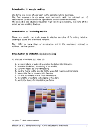 The perfect waterfall samples_furnishing sample making | PDF