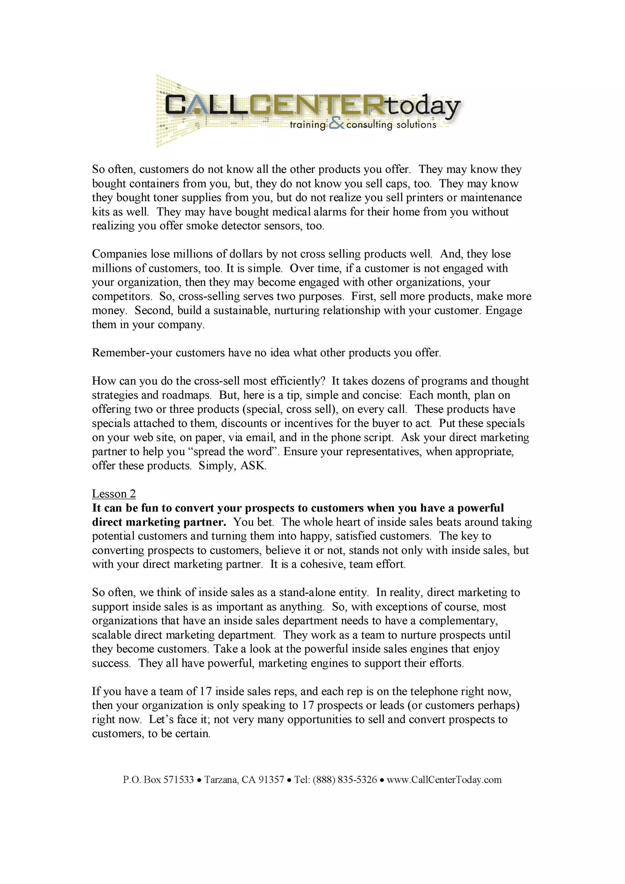 Whitepaper Inside Sales Rocks | PDF