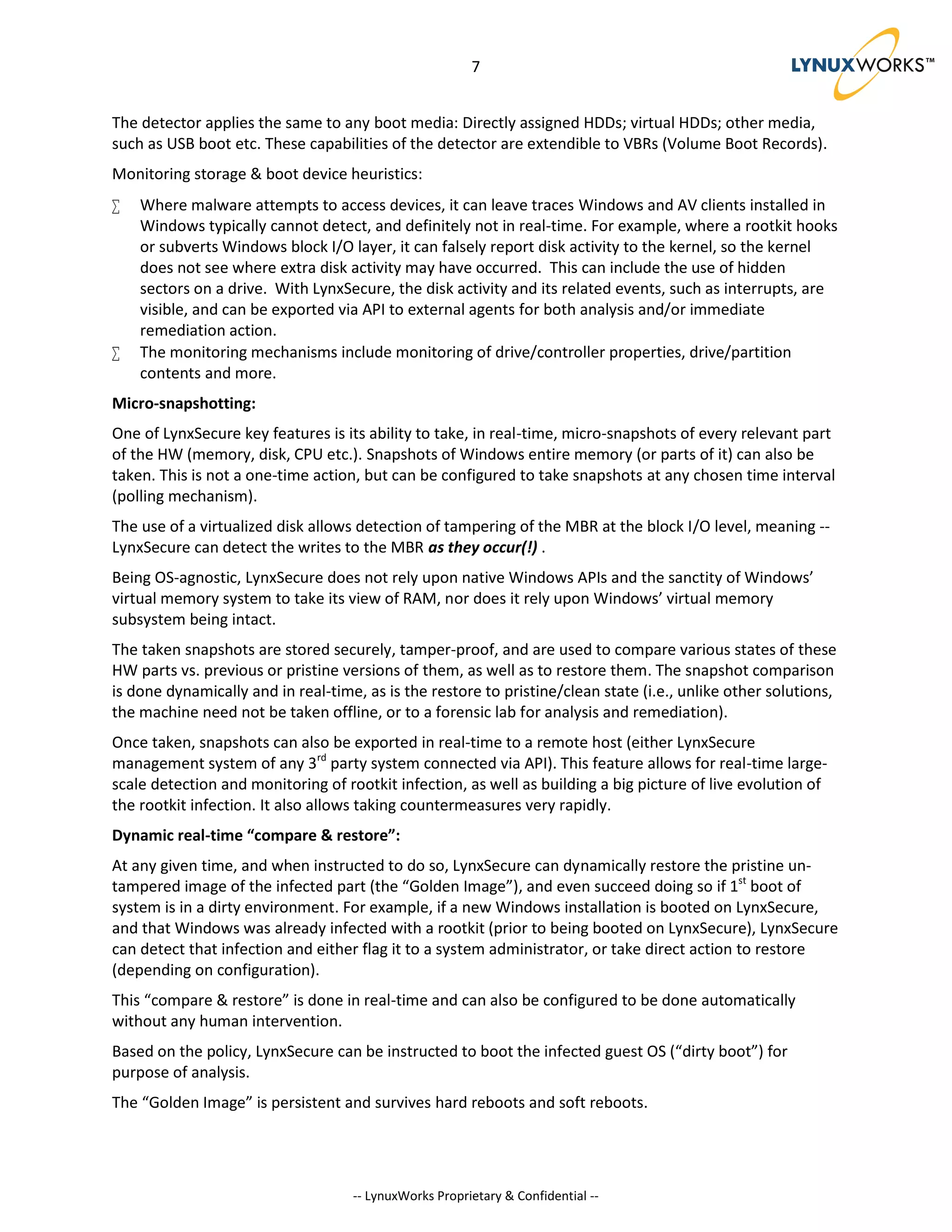 Whitepaper, lynx secure rootkit detection & protection by means of ...