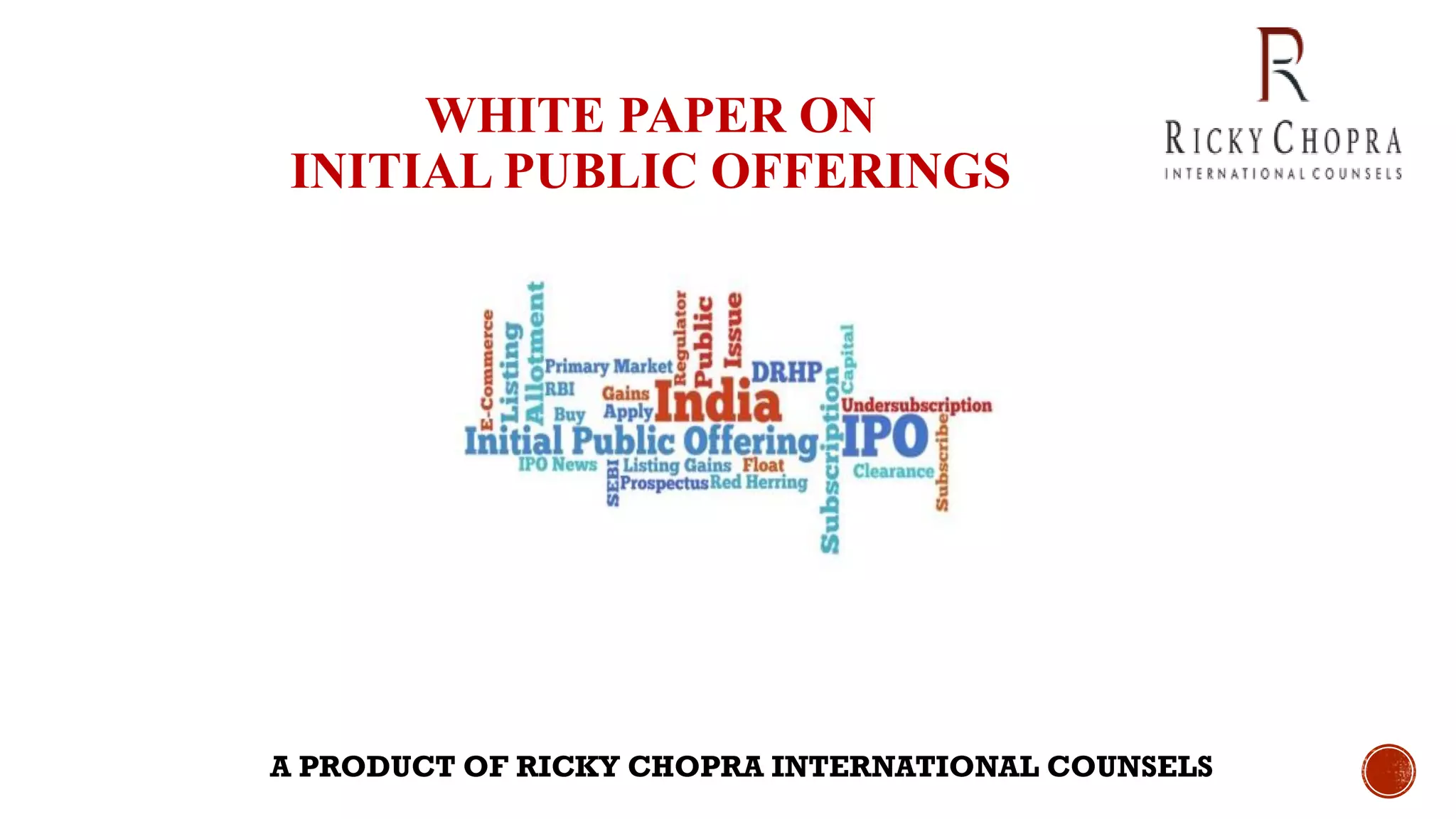 White paper on IPO | PDF