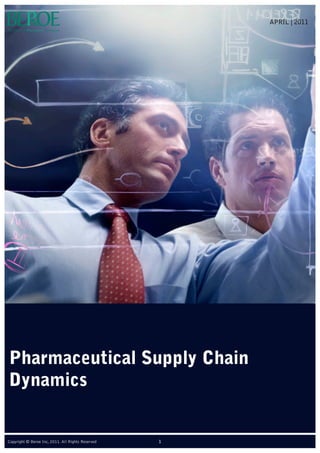 Pharmaceutical Supply Chain
Dynamics
APRIL | 2011
1Copyright © Beroe Inc, 2011. All Rights Reserved
 