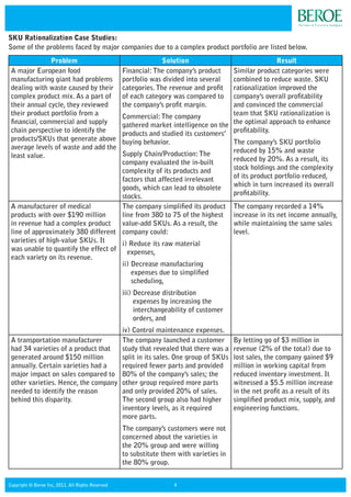 Product Line Rationalization SKU Rationalization | PDF