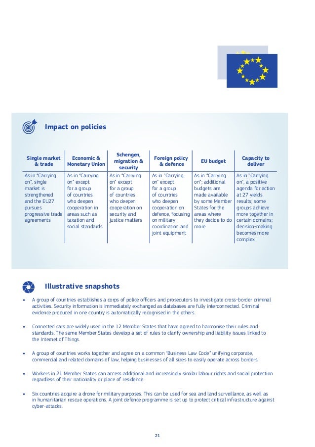 White paper on the future of Europe (CE)