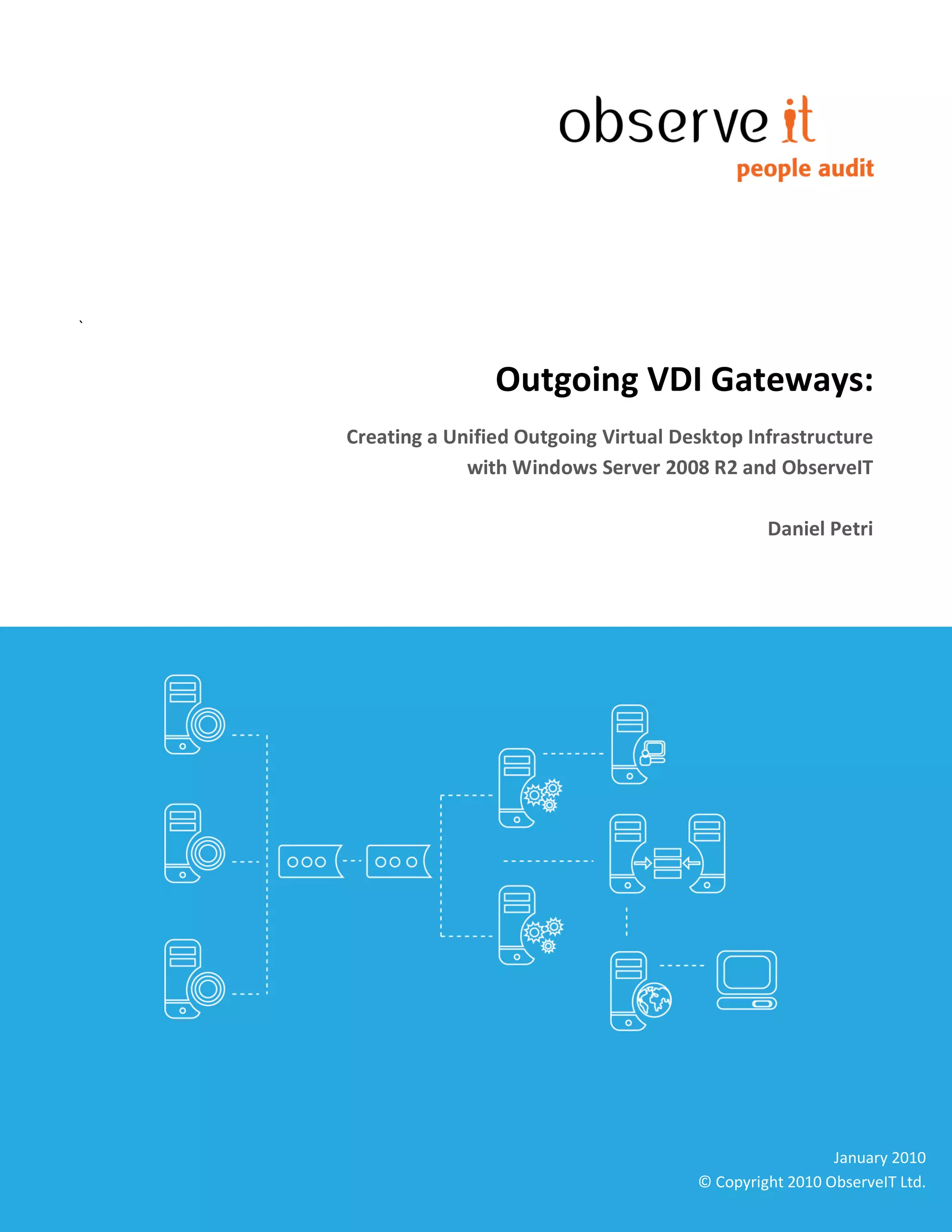 Remote Access Outgoing VDI Gateway PDF