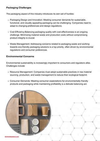 Fairmont Logistics Whitepaper Paper & Packaging | PDF
