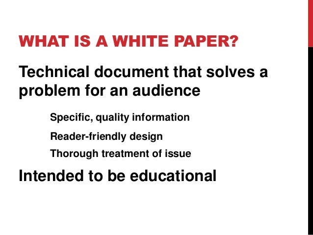 White papers examples