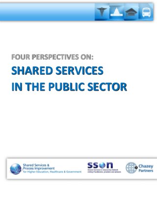 FOUR PERSPECTIVES ON:
SHARED SERVICES
IN THE PUBLIC SECTOR
 