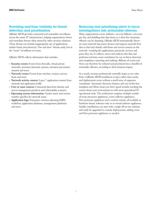 Whitepaper IBM Qradar Security Intelligence | PDF