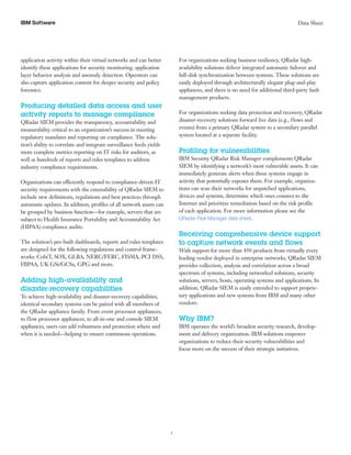 Whitepaper IBM Qradar Security Intelligence | PDF