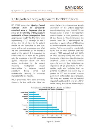 White Paper Quality Control for Point of Care Testing | PDF