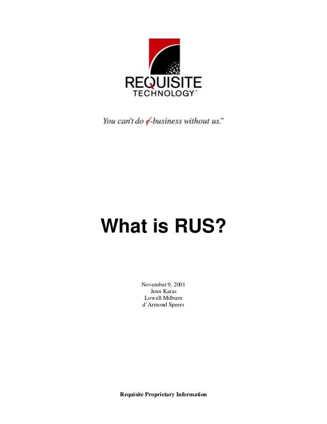 What Is Rus Requisite Unifying Structure Rus Requisite Techn What Is Rus Requisite Unifying Structure Rus Requisite Techn