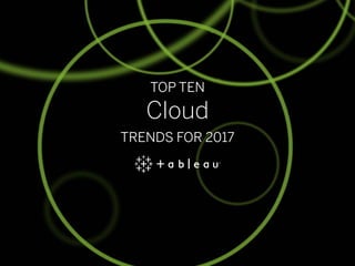 TOP TEN
Cloud
TRENDS FOR 2017
 