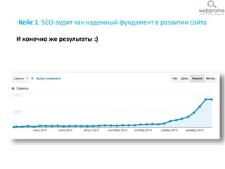 Кейс 1. SEO-аудит как надежный фундамент в развитии сайта
И конечно же результаты :)
 