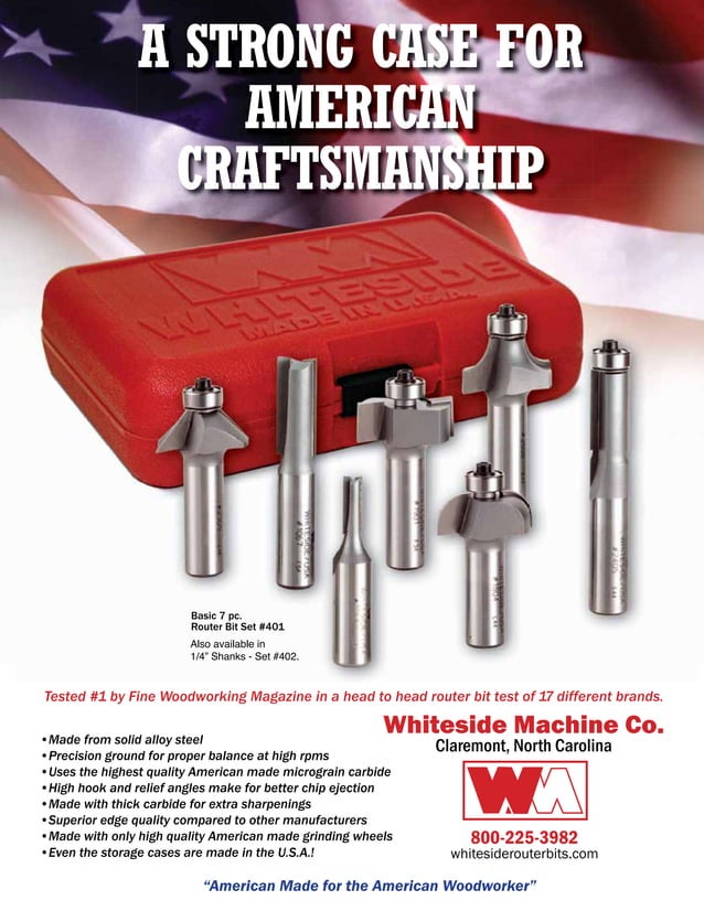 Whiteside Machine Company Router Bit Catalog