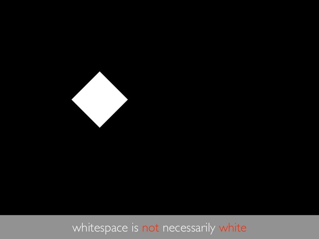Whitespace Is Not Necessarily White