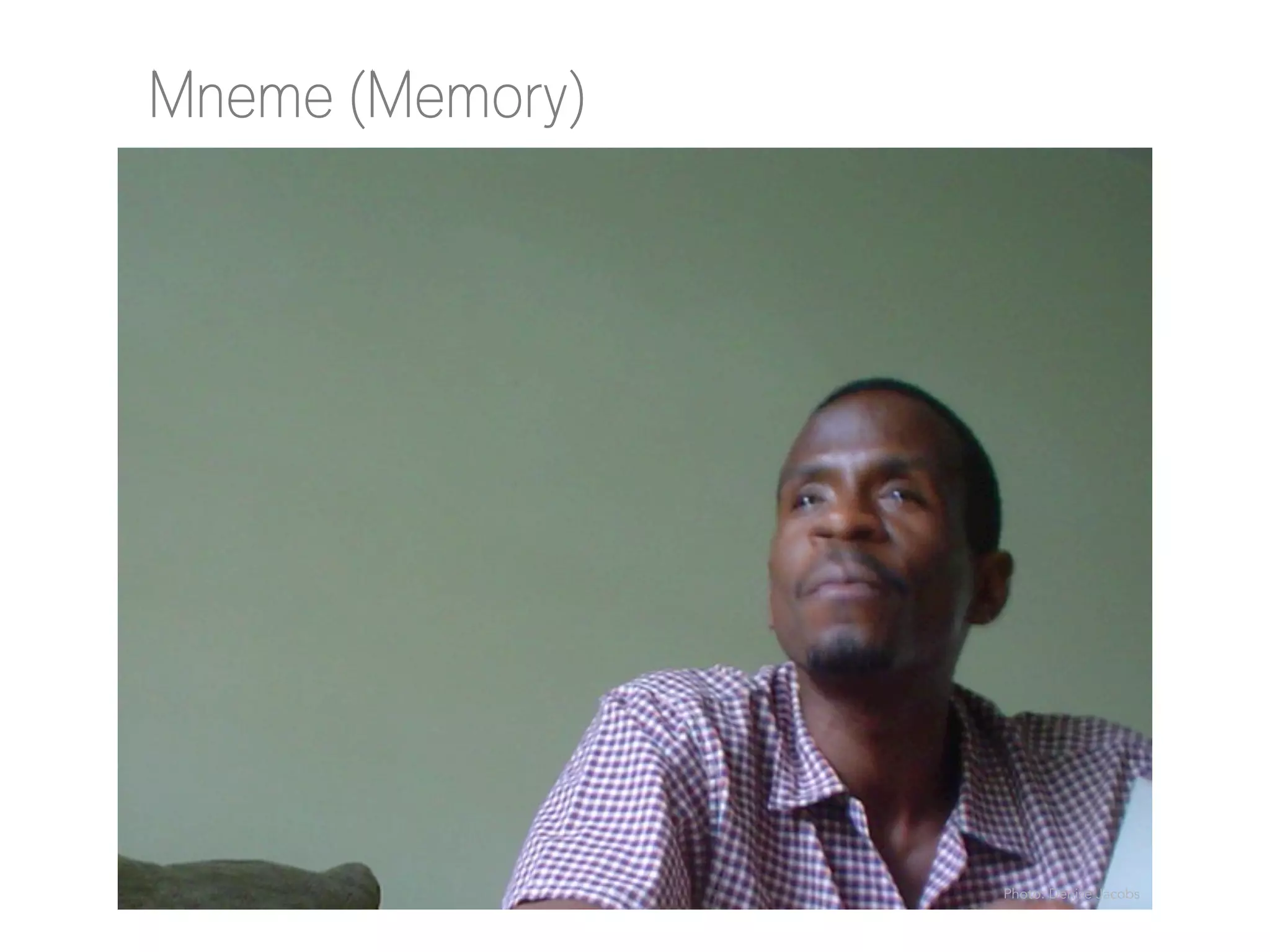 Mneme (Memory)

Photo: Denise Jacobs

 