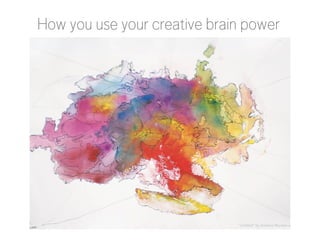 How you use your creative brain power

“Untitled” by Americo Morales

 