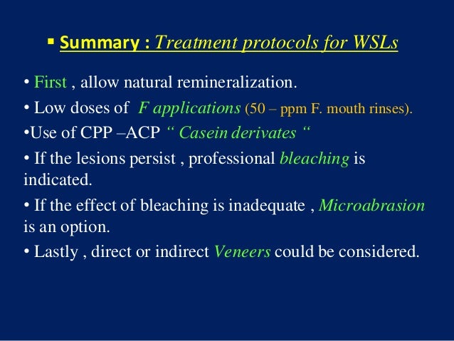 White spot lesions