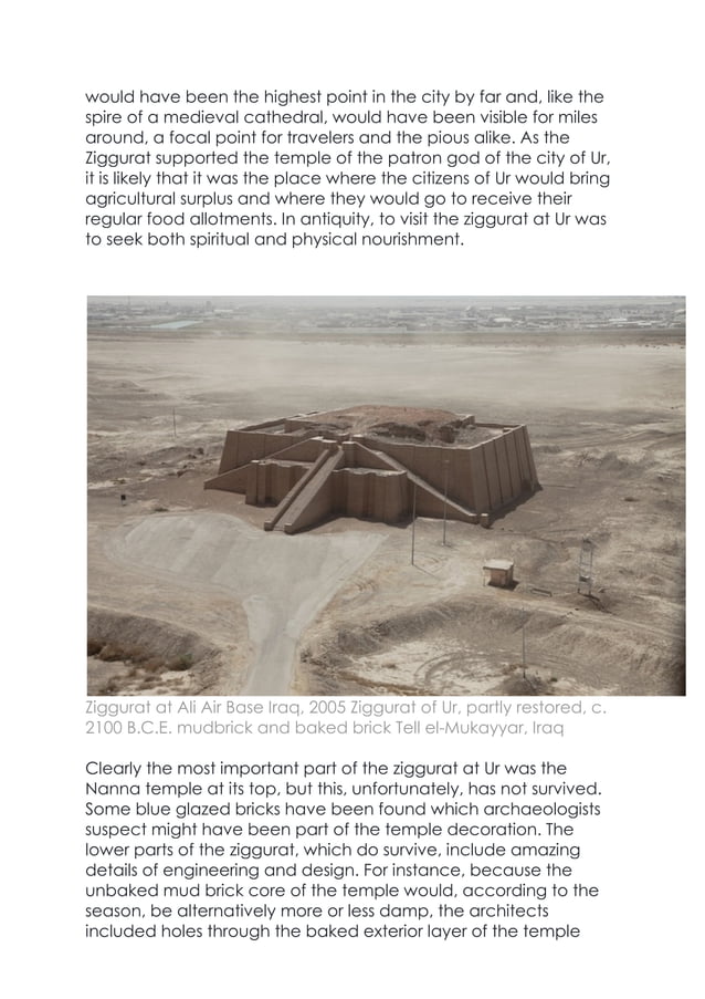 White temple and ziggurat OF UR