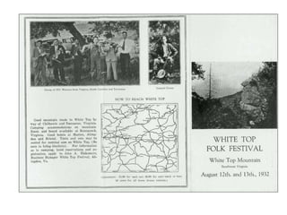 Documenting the Folk: The White Top Folk Festival | PPT